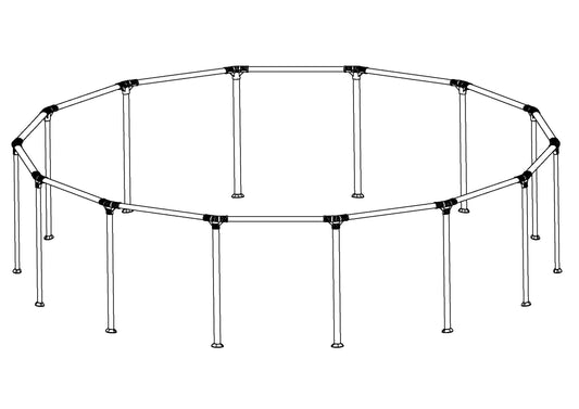 Coleman Steel Pro MAX 14' x 33" Above Ground Round Pool Frame Set Repl | Bestway Popular