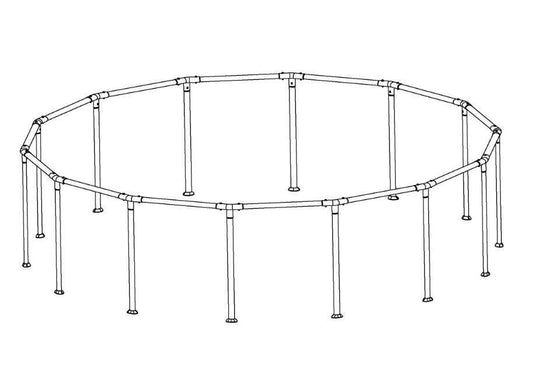 Steel Pro MAX 15' x 42" & 15' x 48" Above Ground Round Pool Frame Set | Bestway Signature