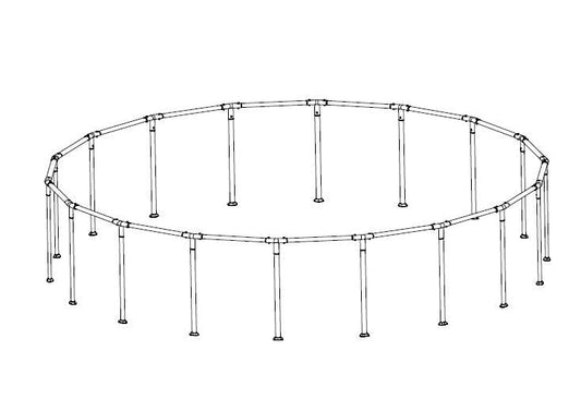Coleman Power Steel 18' x 48" Above Ground Round Pool Frame Set Replac | Bestway Signature